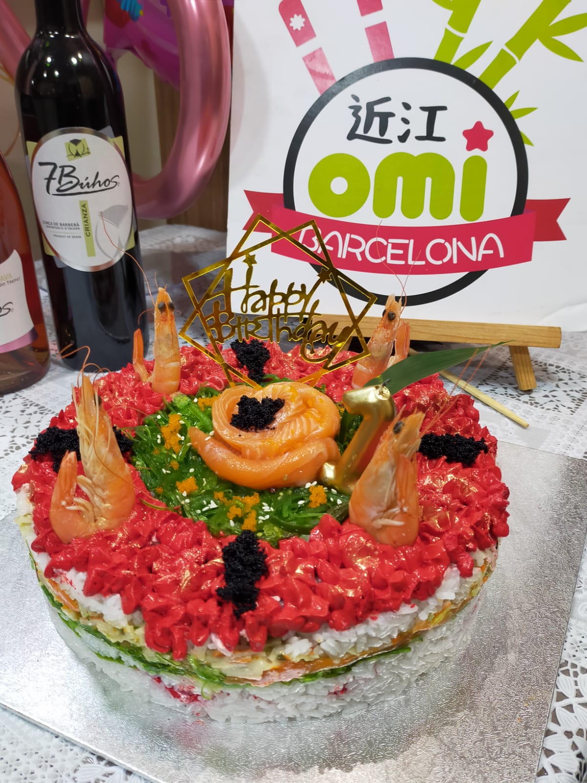 Sushi Cake (8-10 porciones)